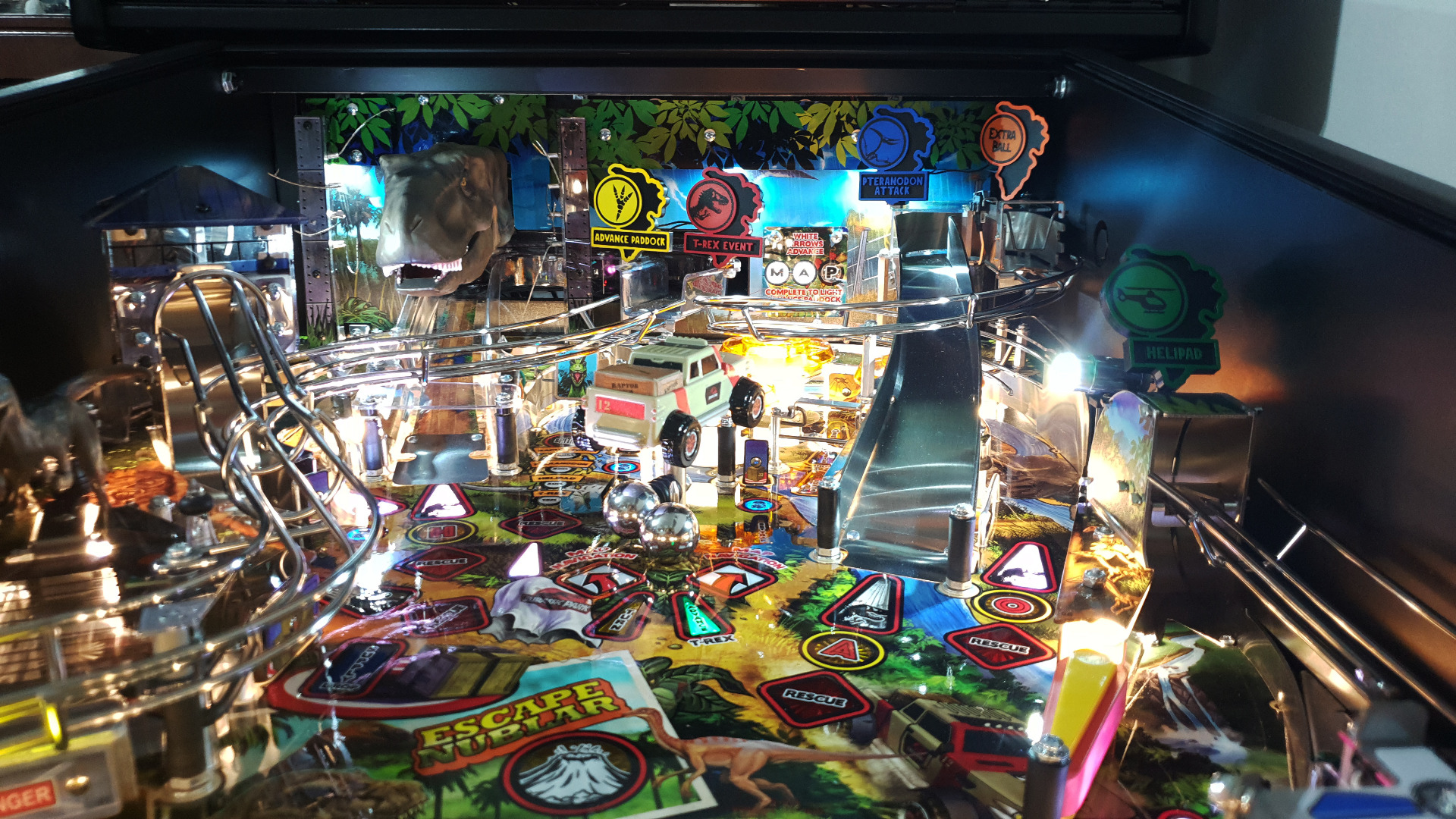 Jurassic Park Hand Sculpted Lit Signs by The Art of Pinball - Image 5