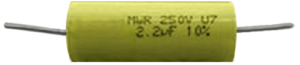 Capacitor 2.2 uF 250v Axial Yellow