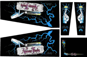 Addams Family Cabinet Decals