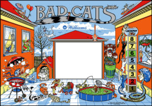 Bad Cats Backglass