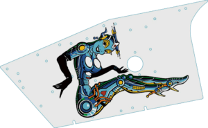 Jack Bot Mini Playfield Silkscreened Plastic 04-10204-1