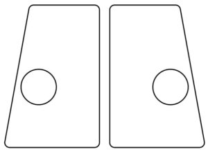 Flipper Button Cabinet Protectors Clear