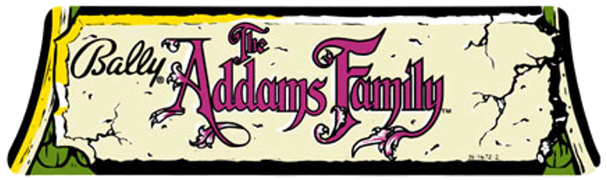 Addams Family Cloud Logo Topper Decal - Image 1