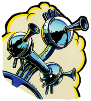 Addams Family Cloud Horns Topper Decal