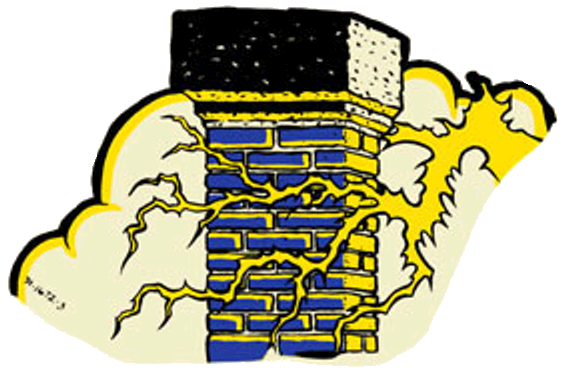 Addams Family Cloud Chimney Topper Decal - Image 1