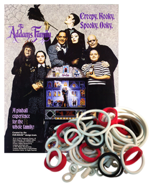 Addams Family & Gold rubberset