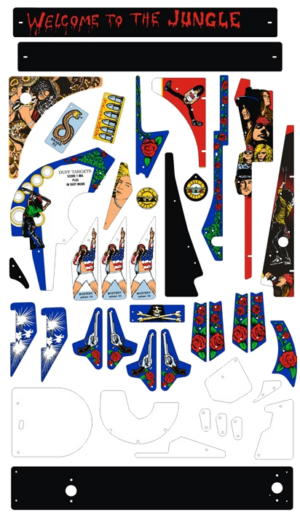 Guns and Roses Plastic Set