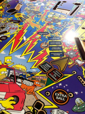 The Simpsons Pinball Party NOS Playfield Set