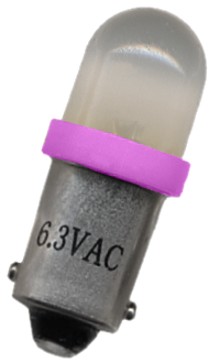 #44 Frosted Round LED Bajonet Pink