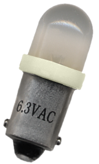 #44 Frosted Round LED Bajonet Warm White