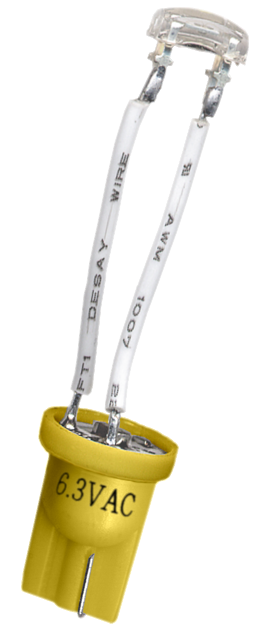 #555 Flux Arch Lens Wired LED Yellow