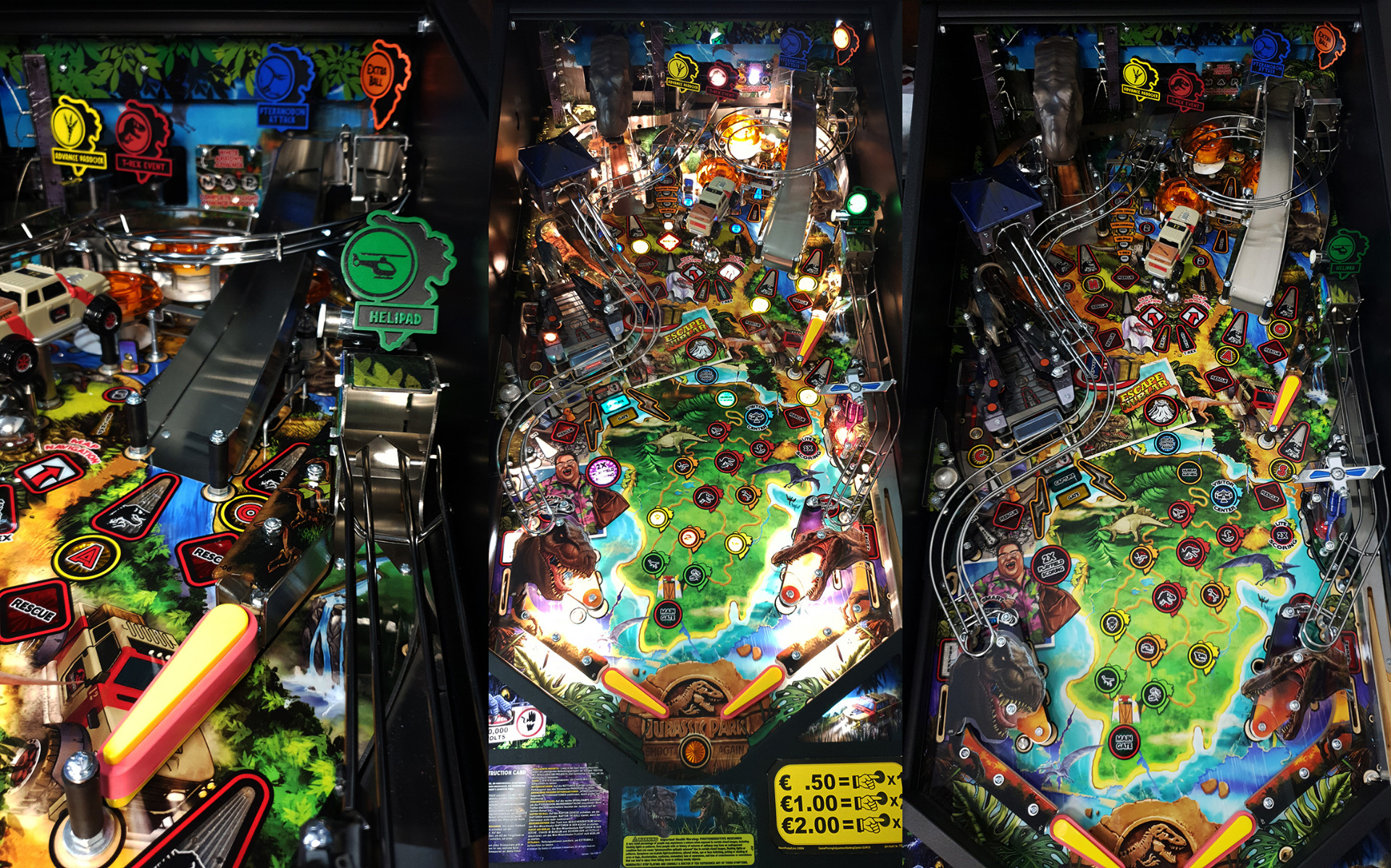 Jurassic Park Hand Sculpted Lit Signs by The Art of Pinball - Image 2