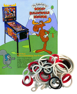 Adventures of Rocky and Bullwinkle and Friends Rubber Set