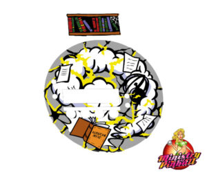 Addams Family Bookcase Kit Stone Decorated