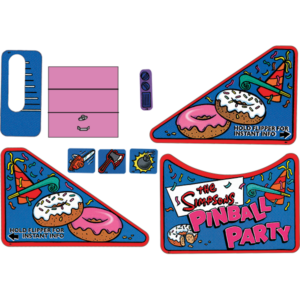 The Simpsons Pinball Party Apron Decal Set