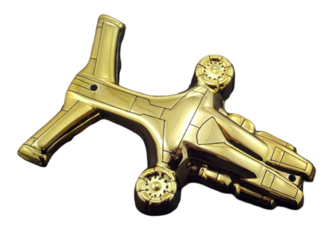 Terminator 2 Hunter Killer Ship Gold - Image 1