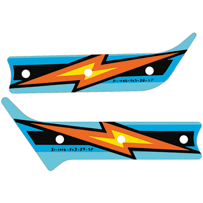 Black Knight 2000 Lane Plastic Set - Image 1