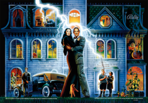 The Addams Family Acrylic Backglass