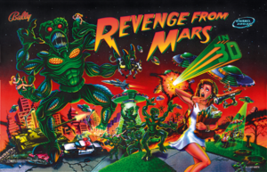 Revenge from Mars Acrylic Backglass