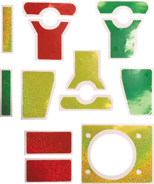 Dr. Dude Glitter Decal Set - Image 1