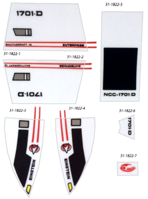 Star Trek TNG Ship Decal Set