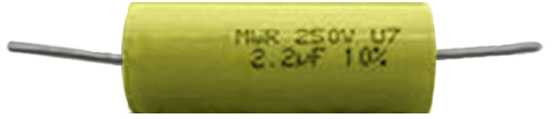 Capacitor 2.2 uF 250v Axial Yellow - Image 1