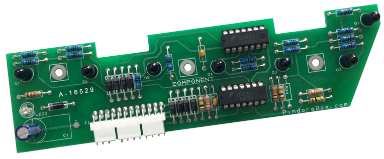 7 LED Opto Trough Receiver Board A-16529 - Image 1