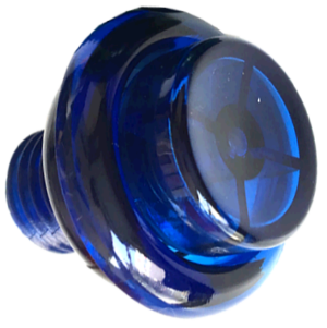 Flipper Button Transparent Blue