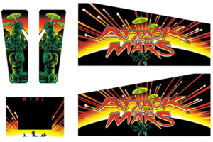 Attack from Mars Cabinet Decals (Next Gen)