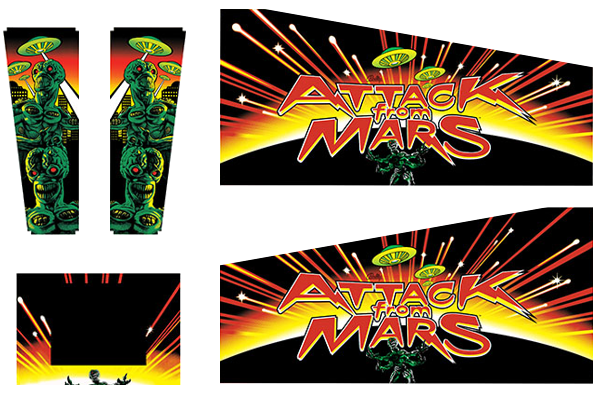 Attack from Mars Cabinet Decals (Next Gen) - Image 1