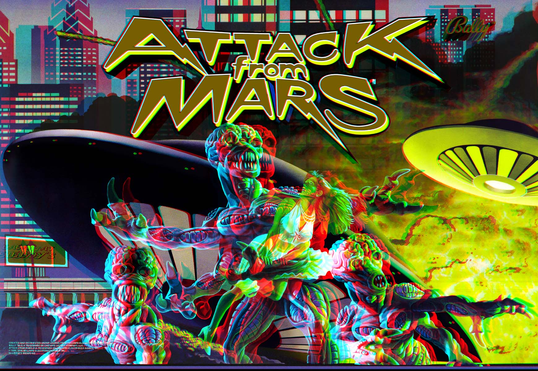 Attack from Mars 3D Translite - Image 4