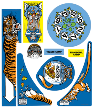 Bad Cats Playfield Decal Set