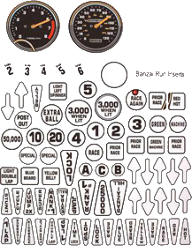 Banzai Run Insert Decals