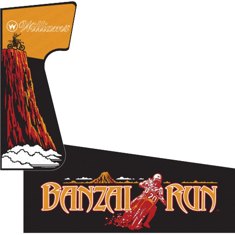 Banzai Run Cabinet Stencil Kit - Image 1