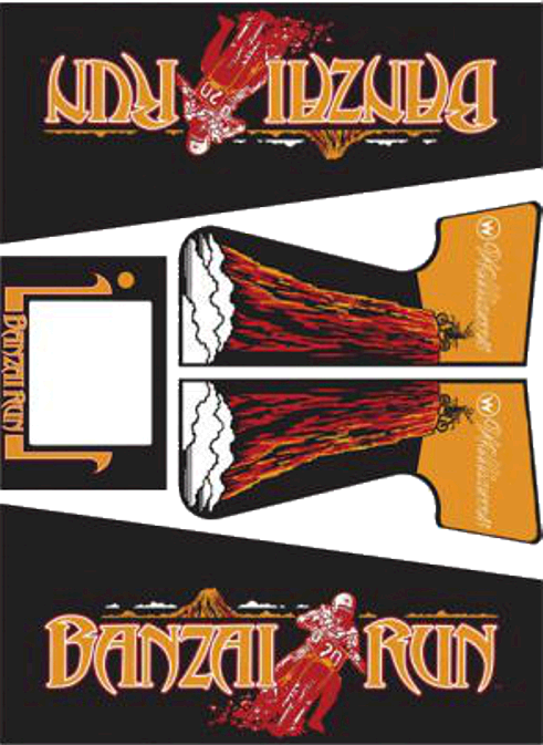 Banzai Run Cabinet Decals (Next Gen)