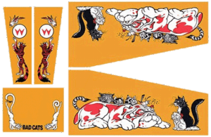 Bad Cats Cabinet Decals (Next Gen)