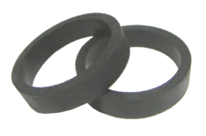 Flipper Rubber 1 1/2" x 1/2" Black