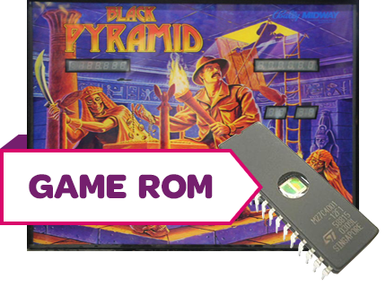 Black Pyramid CPU Game Rom Set - Image 1