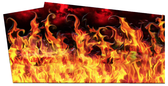 AC/DC Flaming Hot PinBlades - Image 1