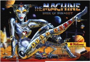 The Machine: Bride of Pinbot Acrylic Backglass