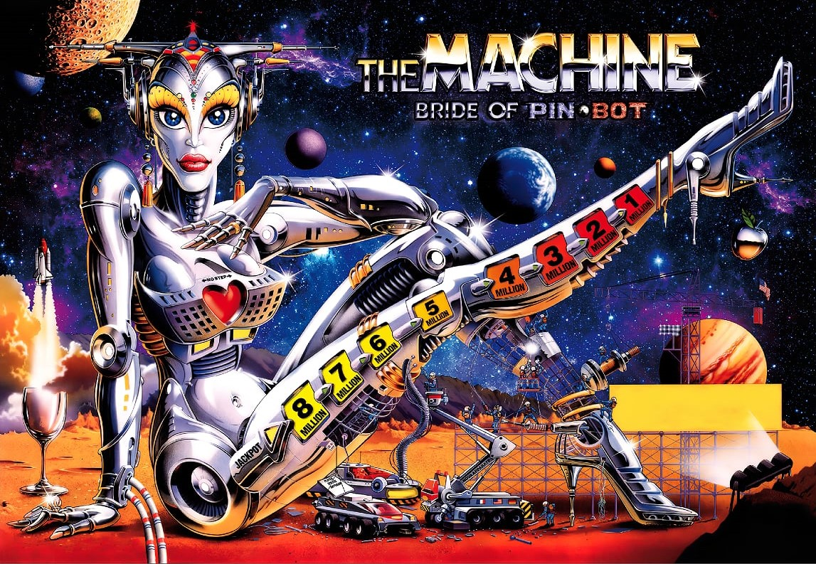 The Machine: Bride of Pinbot Alternate Translite