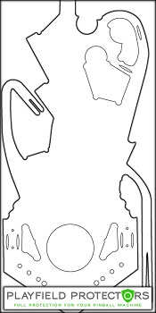 Black Rose Playfield Protector