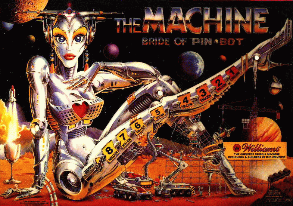 Bride of Pinbot Mini Translite - Image 1