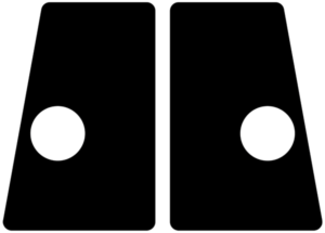 Flipper Button Cabinet Protectors Black