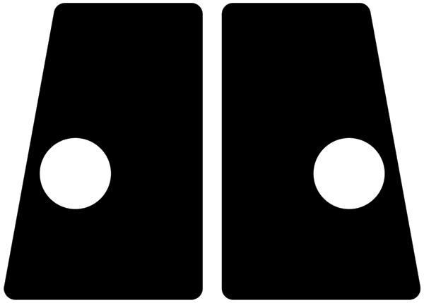 Flipper Button Cabinet Protectors Black - Image 1