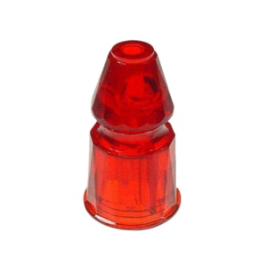 Star Post Faceted Red