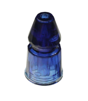 Star Post Faceted Blue