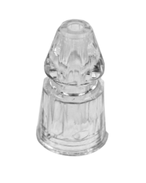 Star Post Faceted Transparent