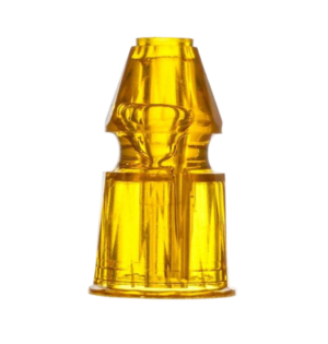 Star Post Faceted Yellow