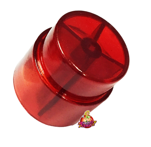 Flipper Button Transparent Red C-905 - Image 1